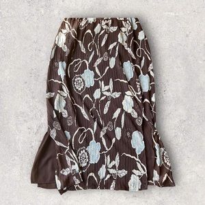 Style & Co dark floral maxi skirt, lined size 14 new with tags San Antonio Salsa